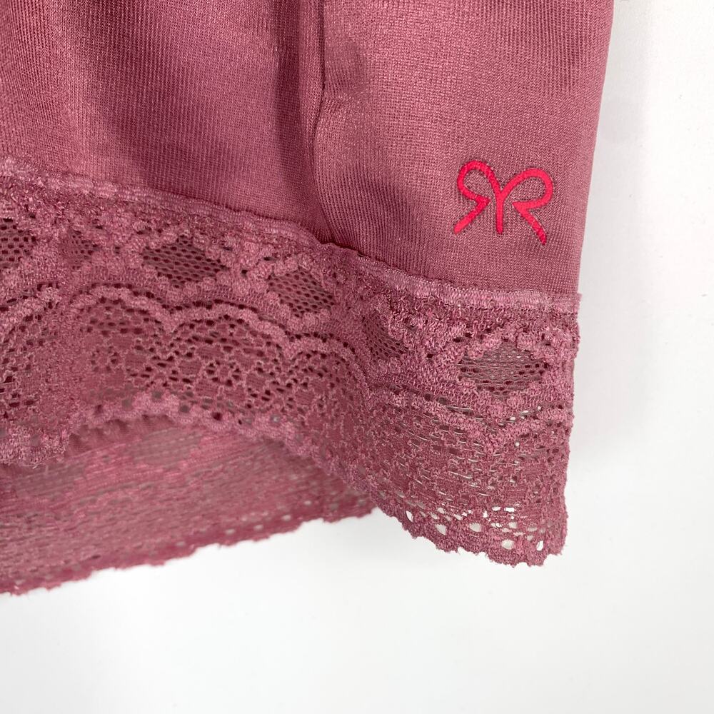 Ruby Ribbon Shaping Cami Top Womens Plus Size 44 Pink Lace Trim - Picture 3 of 6